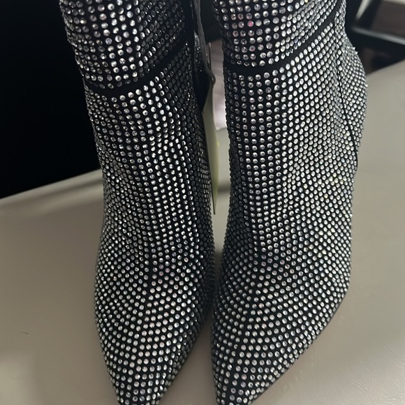 Gianni Bini Rhinestone Knee Boots - Picture 4 of 10